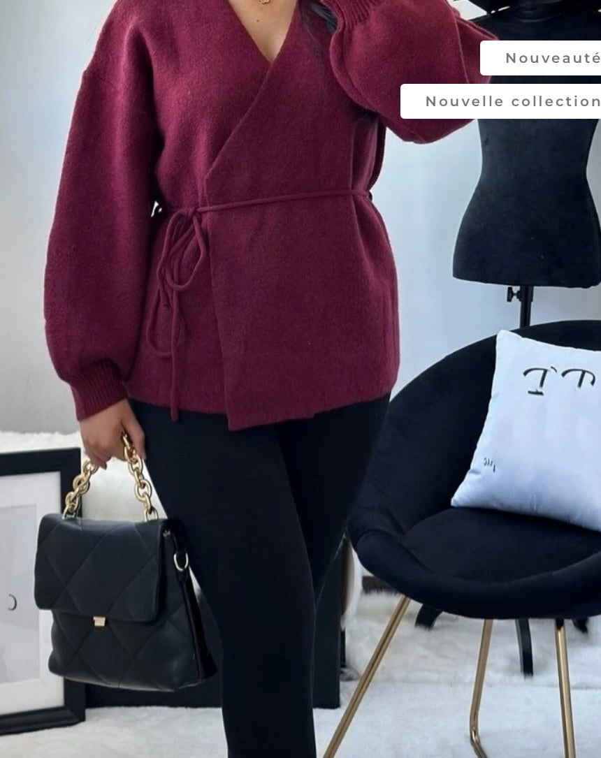CARDIGAN GILET A NOUER