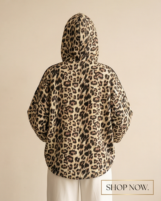 Veste orversize avec sfifa et boutons fait main